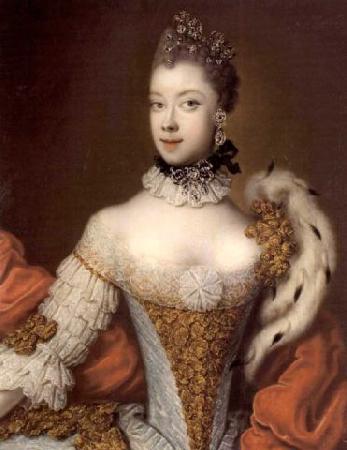 Esther Denner Portrait of Queen Charlotte Sweden oil painting art
